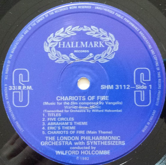 London Philharmonic Orchestra, Chariots Of Fire (And Other Award Winning Scores From T - LP