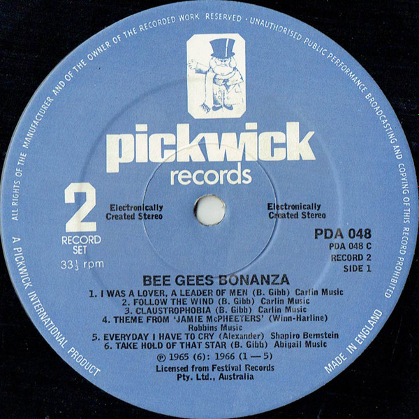 Bee Gees, The Bee Gees Bonanza (The Early Days) - LP