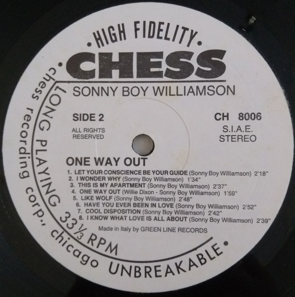 Sonny Boy Williamson, One Way Out - LP