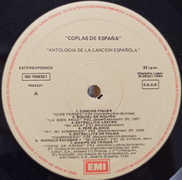 Various, Coplas De España - LP
