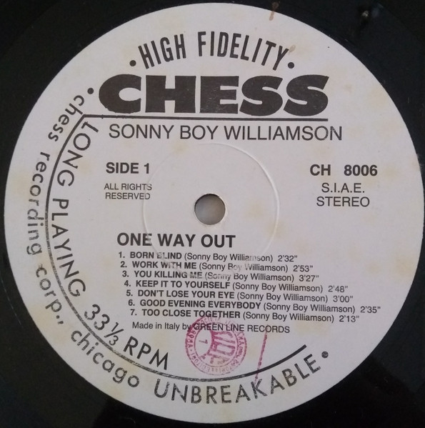 Sonny Boy Williamson, One Way Out - LP