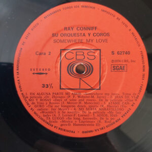 Ray Conniff And The Singers, Somewhere My Love - LP: imagen 4