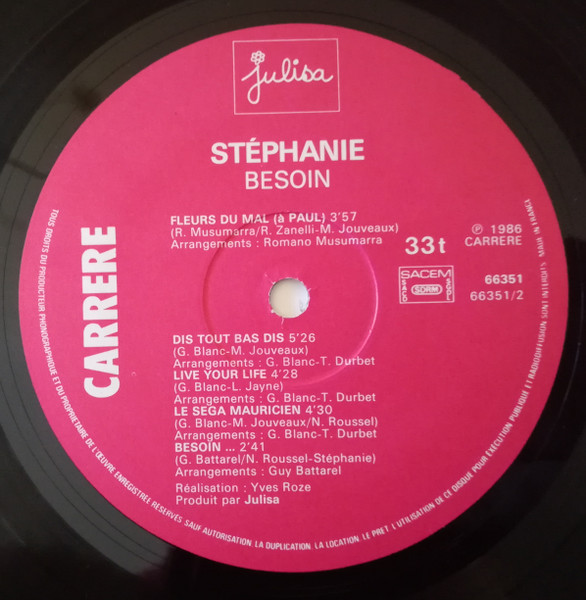 Stephanie, Besoin - LP