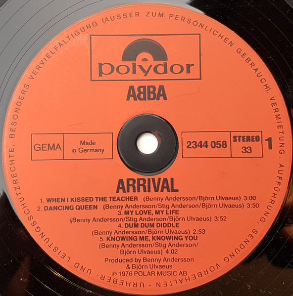 ABBA, Arrival - LP Album Stereo