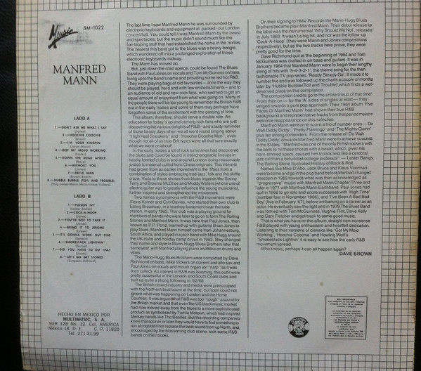 Manfred Mann, Manfred Mann - LP