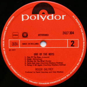Roger Daltrey, One Of The Boys - LP: imagen 6