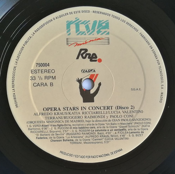 Various, Opera Stars In Concert - LP
