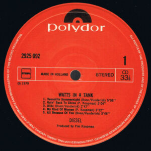 Diesel, Watts In A Tank - LP: imagen 3