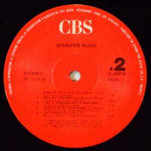 Jennifer Rush, Jennifer Rush - LP: imagen 4