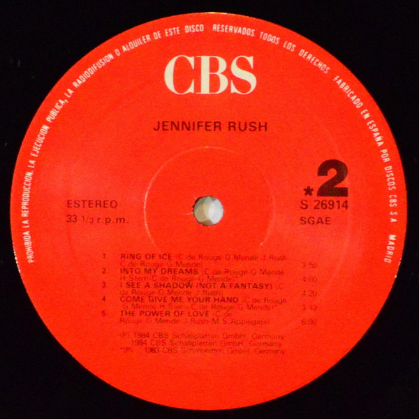 Jennifer Rush, Jennifer Rush - LP