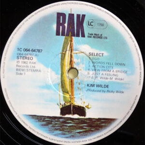 Kim Wilde, Select - LP: imagen 3