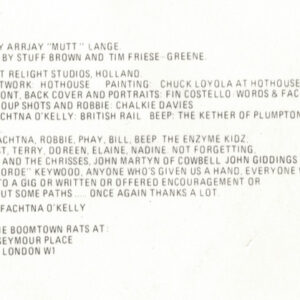 The Boomtown Rats, A Tonic For The Troops - LP: imagen 7