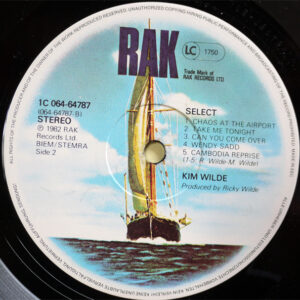 Kim Wilde, Select - LP: imagen 4