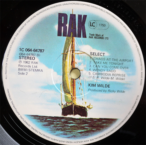 Kim Wilde, Select - LP