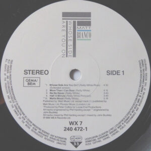 Matt Bianco, Whose Side Are You On - LP: imagen 3
