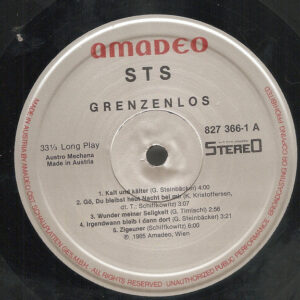 STS, Grenzenlos - LP Album Stereo: imagen 3