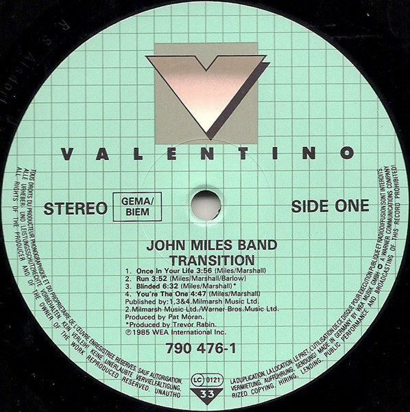John Miles Band, Transition - LP