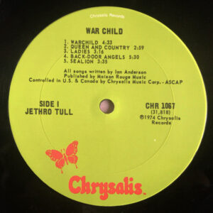 Jethro Tull, War Child - LP: imagen 3