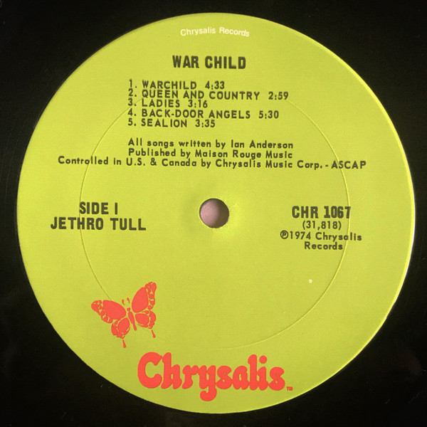 Jethro Tull, War Child - LP