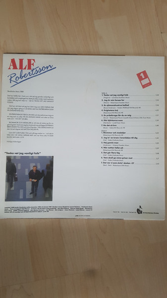 Alf Robertson, Tacka Vet Jag Vanligt Folk - LP