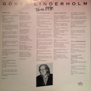 Gösta Linderholm, Våren 1990 - LP: imagen 3