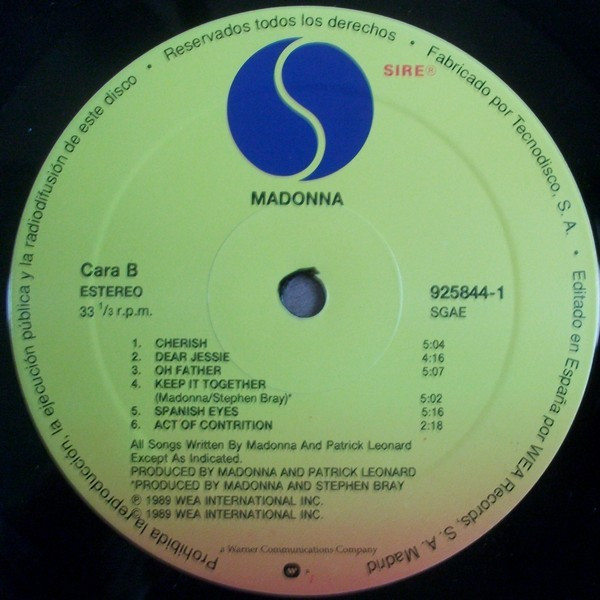 Madonna, Like A Prayer - LP