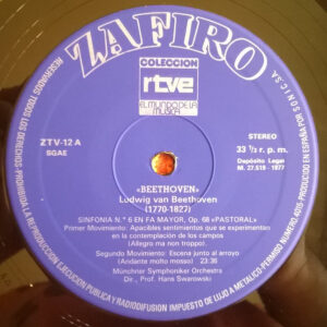 Ludwig van Beethoven, Münchner Symph, Sinfonia N° 6 En Fa Mayor Op. 68 «Pastoral» - LP: imagen 3