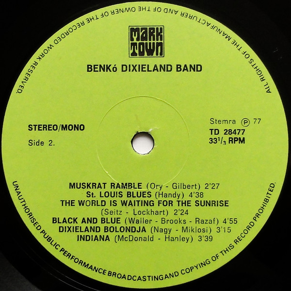 Benkó Dixieland Band, Budapest - LP