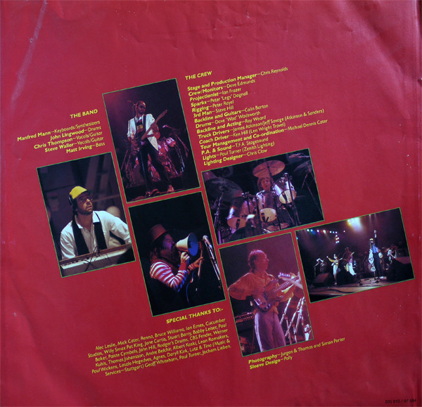 Manfred Mann's Earth Band, Budapest (Live) - LP