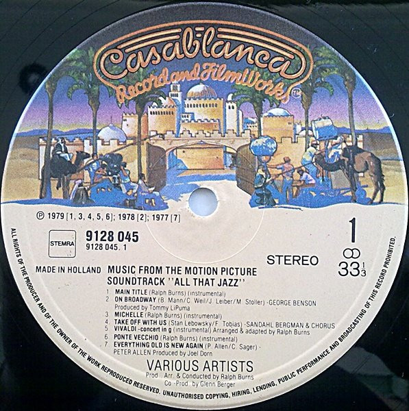 Various, All That Jazz - Music From The Original Motion Picture Soundtrack - LP