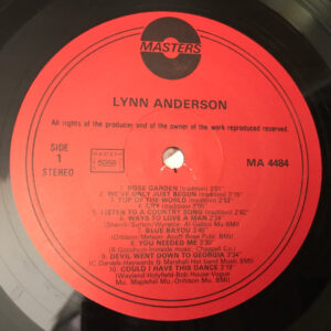 Lynn Anderson, 20 Golden Hits - LP: imagen 3