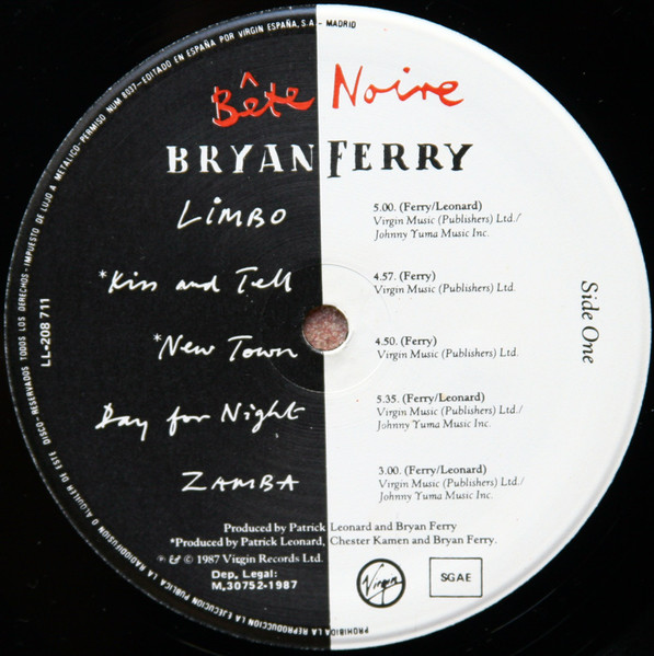 Bryan Ferry, Bête Noire - LP