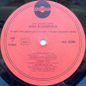 Mike Bloomfield, Live Adventures - LP: imagen 4