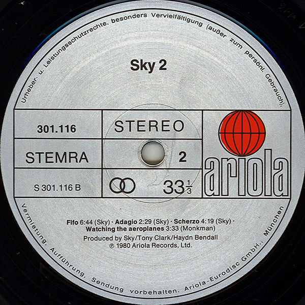 Sky, Sky 2 - LP Album Stereo