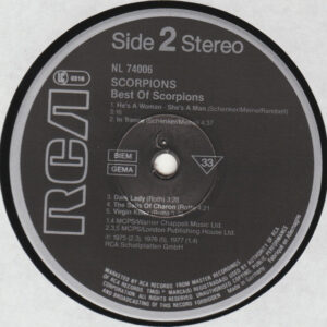 Scorpions, Best Of Scorpions - LP: imagen 4
