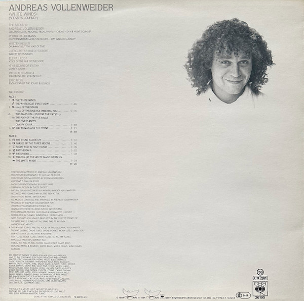 Andreas Vollenweider, White Winds (Seeker's Journey) - LP
