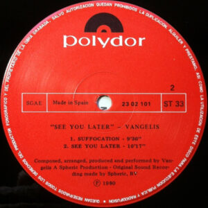 Vangelis, See You Later - LP: imagen 4