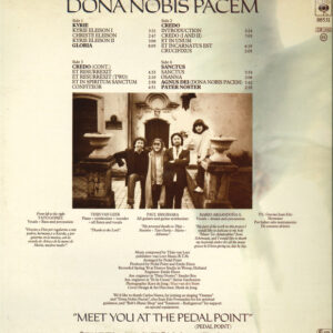 Pedal Point, Dona Nobis Pacem - LP: imagen 2