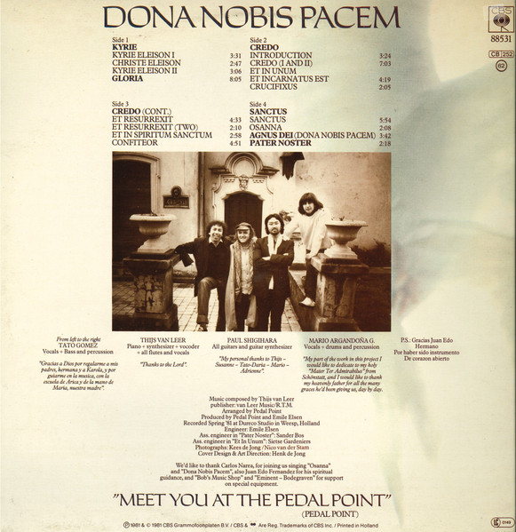 Pedal Point, Dona Nobis Pacem - LP
