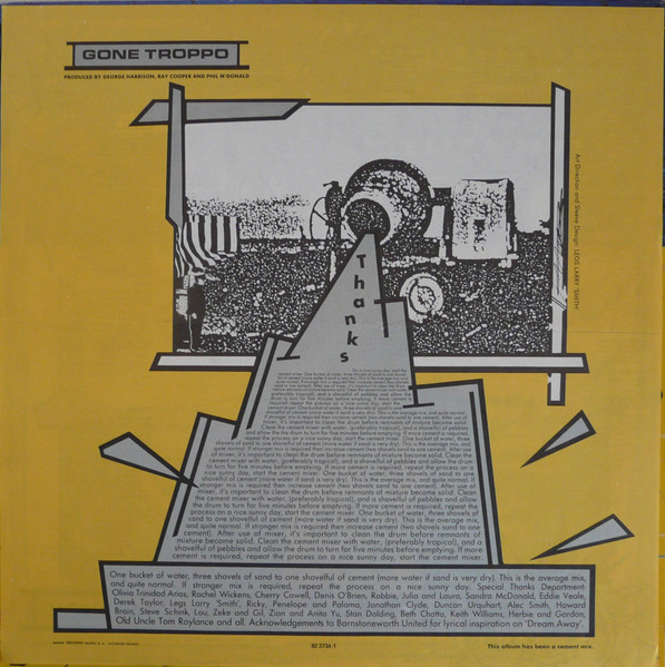 George Harrison, Gone Troppo - LP