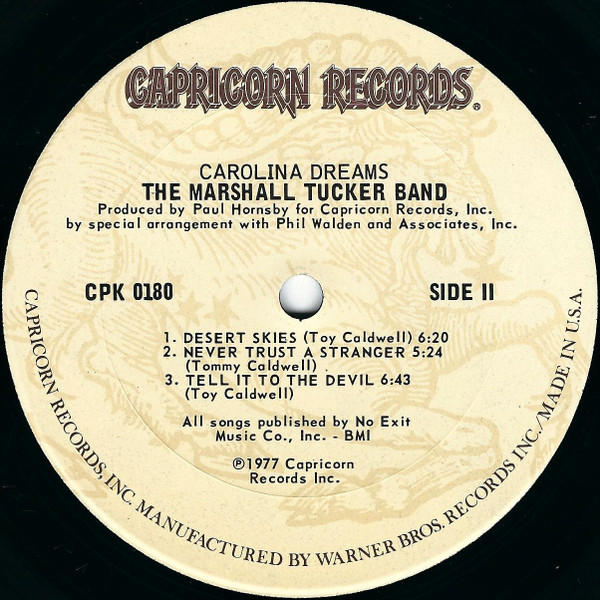 The Marshall Tucker Band, Carolina Dreams - LP