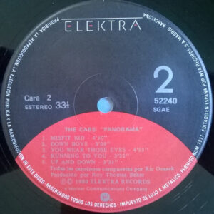 The Cars, Panorama - LP: imagen 4