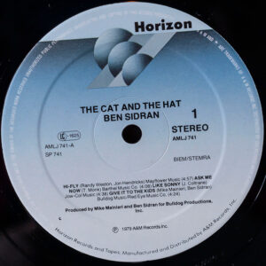 Ben Sidran, The Cat And The Hat - LP: imagen 3