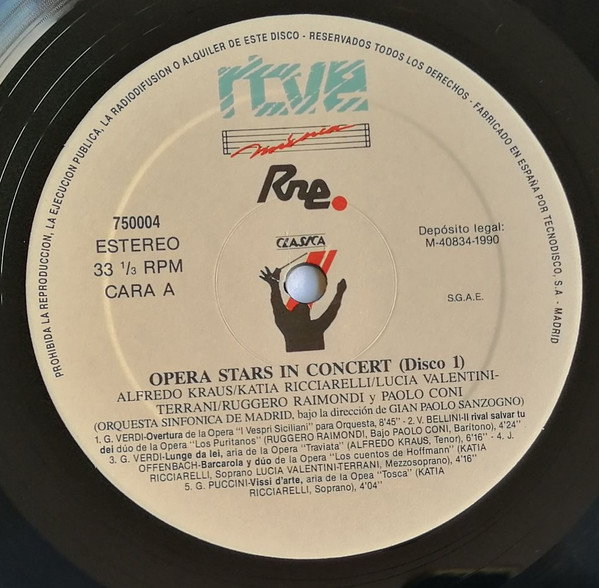 Various, Opera Stars In Concert - LP