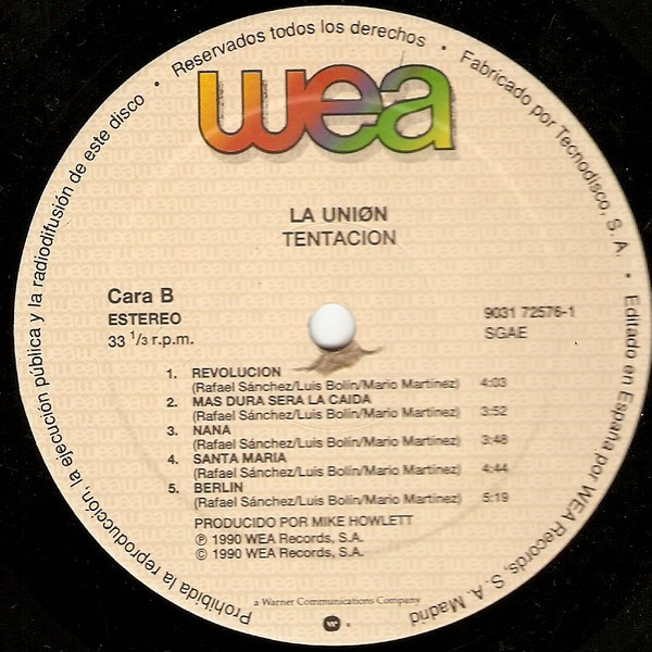 La Unión, Tentación - LP