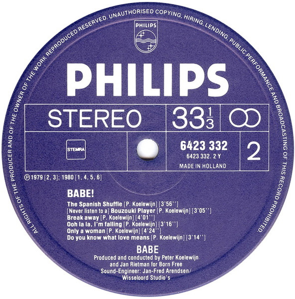 Babe, Babe! - LP Album Stereo
