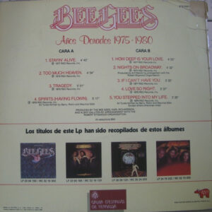 Bee Gees, Años Dorados 1975-1980 - LP: imagen 2