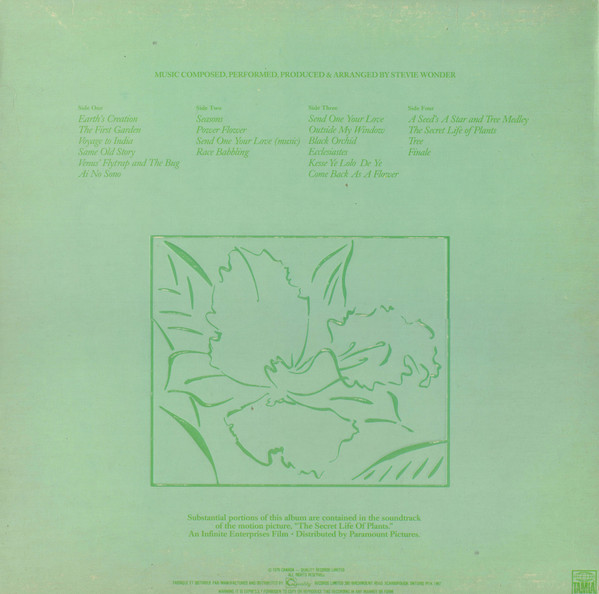 Stevie Wonder, Journey Through The Secret Life Of Plants - LP