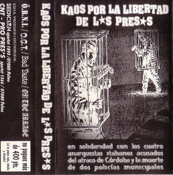 Bad Taste, O.G.T., Ö.B.N.I., Oi! The Arrase, Kaos Por La Libertad De Lxs Presxs - LP