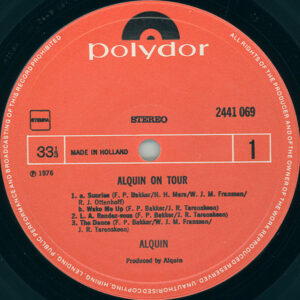 Alquin, Alquin On Tour - LP: imagen 3